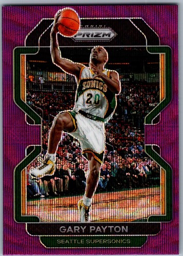 🏀 21-22 PANINI PRIZM PURPLE WAVE - GARY PAYTON #257 SEATTLE SUPERSONICS - Picture 1 of 2