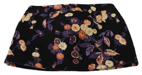 DSQUARED2 Skirt Black Floral Embroidery Mid Waist A-line Mini IT38/US4/XS 480usd - Picture 5 of 6