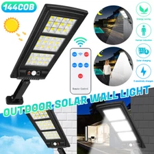 Outdoor Solar Street Light Motion Sensor Lamp Commercial Dusk To Dawn Road Lamp