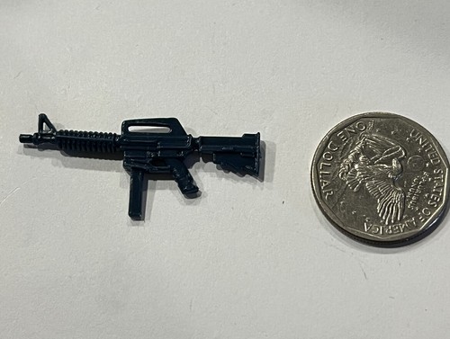 1993 3.75” GI Joe Muskrat V3 Dark Blue Machine Gun Rifle Accessory Fire Special - Picture 5 of 6