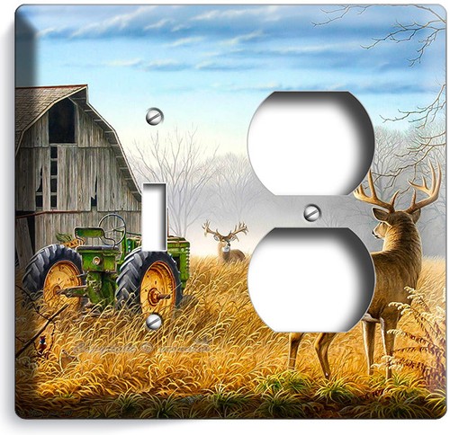 WHITETAIL DEER BUCK COUNTRY FARM BARN LIGHT SWITCH OUTLET WALL PLATES ROOM DECOR - Picture 26 of 34