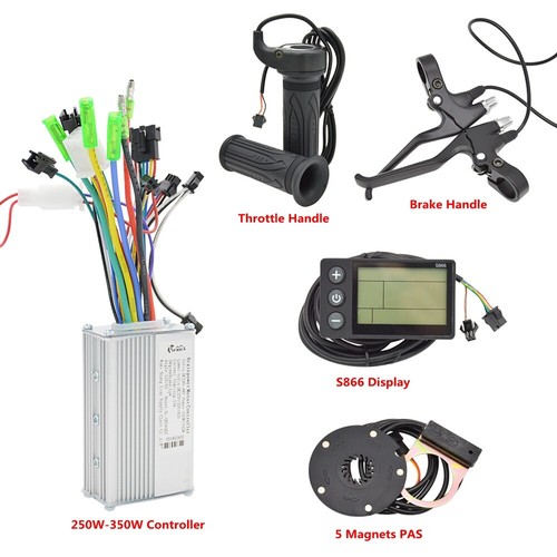 24V/36V/48V 250W/350W E-bike Brushless Controller+Display+PAS+Throttle+Brake Kit - Picture 23 of 24