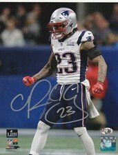 PATRICK CHUNG NEW ENGLAND PATRIOTS  ACTION SIGNED 8x10