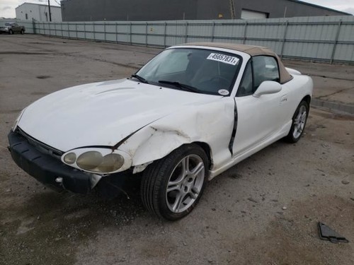 Manija de puerta delantera izquierda blanca para conductor Mazda MX-5 Miata 2000-2005 1,8 L - Imagen 8 de 12