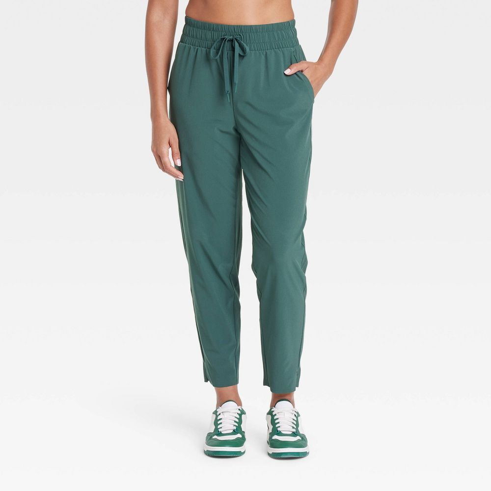 Womens Active Light High-Rise Taper Pants - All In Motion Dark Green M