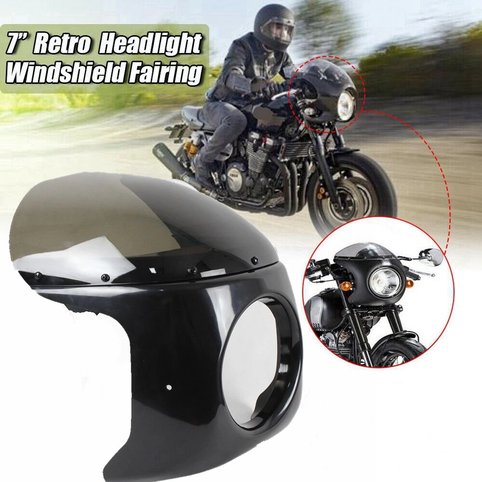 For Honda CB Suzuki GS Yamaha XS Kawsaki VN 750 Cafe Racer Headlight Fairing Kit — 第 2/4 张图片