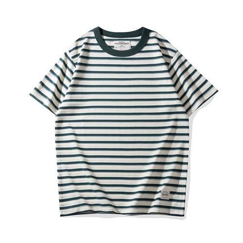 Matrosen Ringelhemd Herren Kurzarm T-Shirt Vintage Freizeit Tee Sommer - Bild 6 von 22