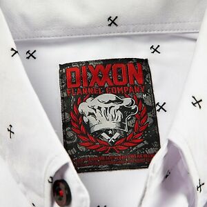Dixxon Flannel Finney Men's Black & Red Button-Up Short Sleeve Party Shirt New