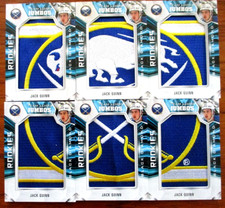 22-23 Black Diamond Complete Jack Quinn Team Logo Jumbos Rookies Buffalo Sabres!