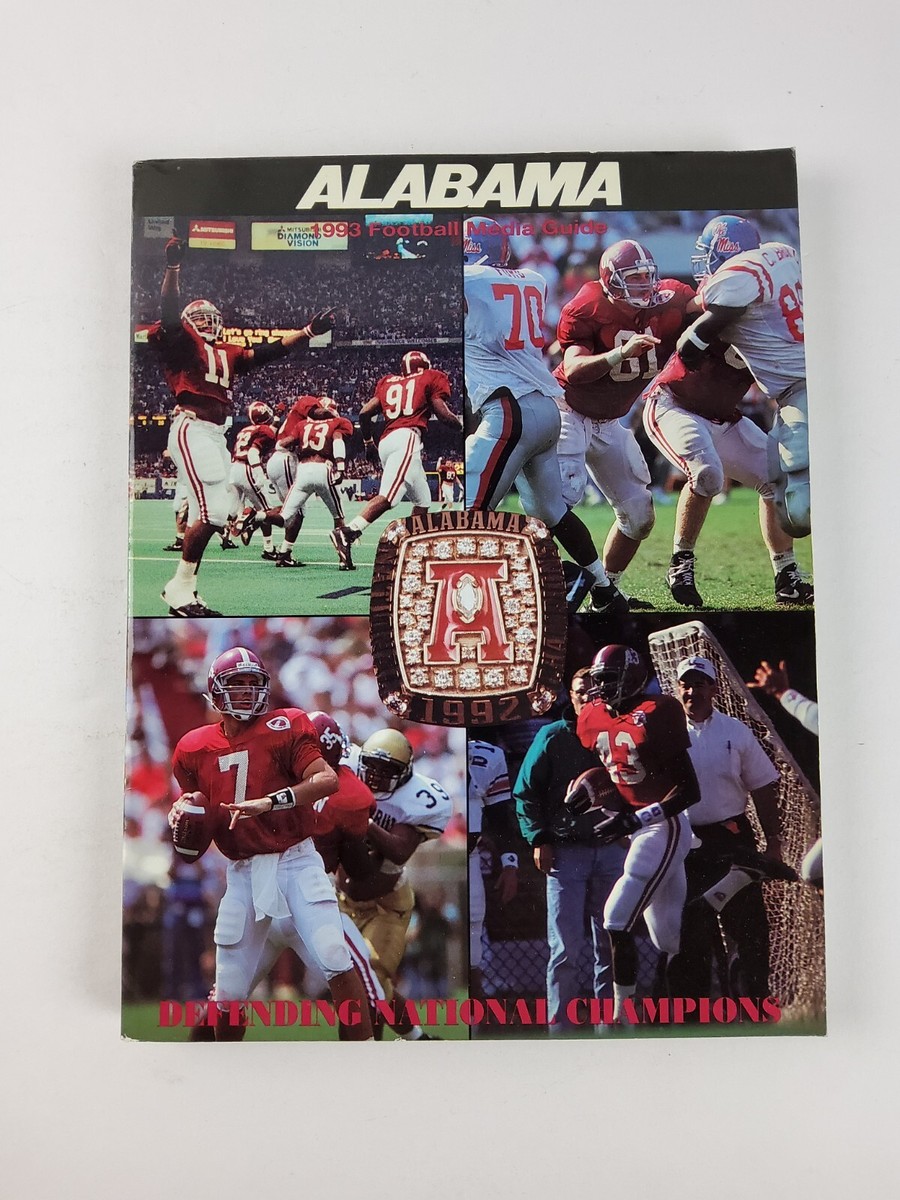 Alabama Crimson Tide Football Program Media Guide 1993