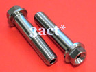 M12 x 55mm 2 pcs DUCATI 748 916 998 996 Hub Pinch Hollow Titanium / Ti Bolt