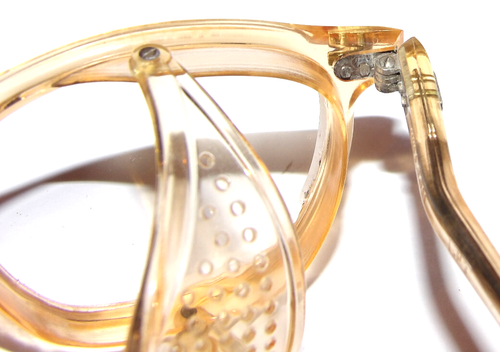 ¡GAFAS DE SEGURIDAD PLEGABLES WILLSON VINTAGE AÑOS 50 SIN USAR! ESCUDOS LATERALES! CABLE TEMPLE! CAJA - Imagen 10 de 19