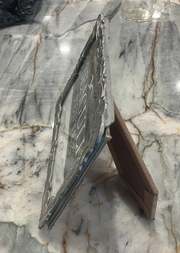 VINTAGE CANADA Fine Pewter  LILLIES PICTURE FRAME TABLE FELT SEAGULL CO. - Picture 7 of 7