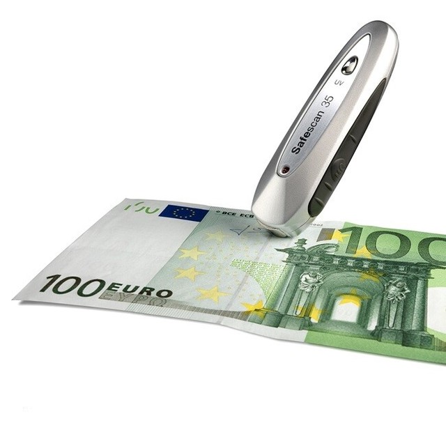 Penna Rilevatore SafeScan controllo soldi falsi contraffatti denaro Lampada UV Penna Rilevatore SafeScan controllo soldi falsi contraffatti denaro Lampada UV