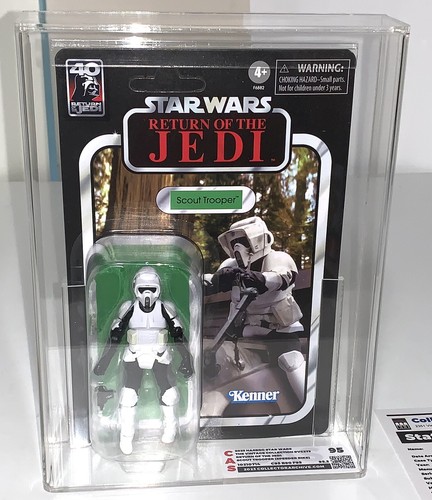 Star Wars 2023 Vintage Collection ROTJ Scout Trooper VC273 Unpunched CAS 95 UV - Picture 2 of 10