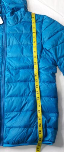 NEW, Women’s Blue Hooded Lightweight Down Jacket (S) - Picture 6 of 10