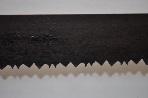 Antique One Man Bucksaw~Rustic Barn Early Farm Tool~27" Blade~Old Green Paint - Picture 3 of 10