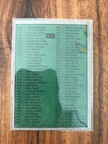 1975 Topps Football Cards #267-528 most EX/NM Set Break Pick to complete set ! - Picture 445 of 461