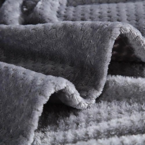 COPERTA DI LUSSO WAFFLE POPCORN COSTOLA GROSSA PILE DIVANO CALDO ACCOGLIENTE EXTRA LARGE - Foto 35 di 35