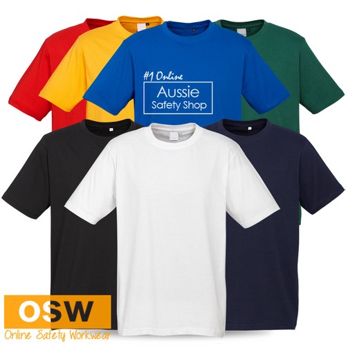 5 X MENS LIGHT BREATHABLE SPORTS GYM CASUAL OFFICE WORK COOL DRY T-SHIRTS TEE - Imagen 1 de 8