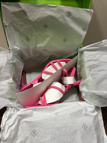 Brand NEW Vegan Heels Call it Spring Jazz Sandal Women Pink Size 8 - Picture 2 of 3