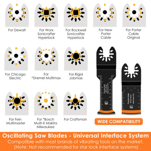 12Pcs Japanese Precision Tooth Oscillating Saw Blade High-Carbon Steel caGFi