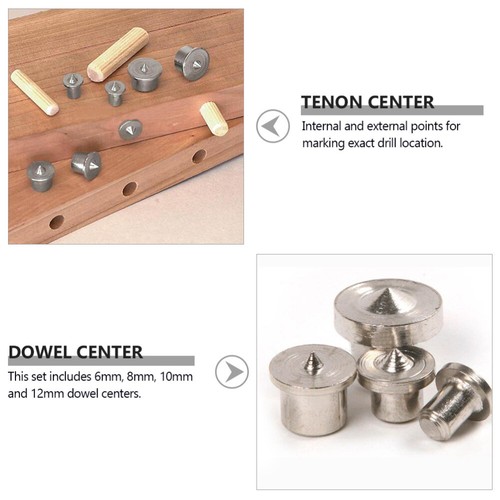 16 Pcs Locator Metal Chrome Plush Doll Clothes Dowel Centers Woodworking Tool - Picture 7 of 12