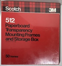 3M Scotch 512 Paperboard Transparency Mounting Frames & Storage Box