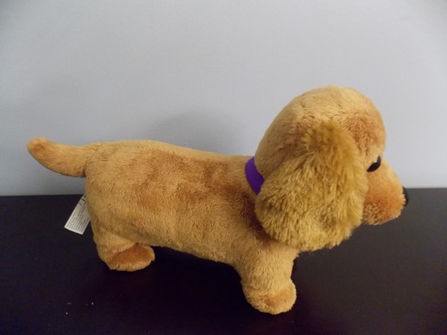 Nintendo Nintendogs 2008 11" largo peluche Daschund Weiner perro animado usado en excelente estado - Imagen 1 de 2