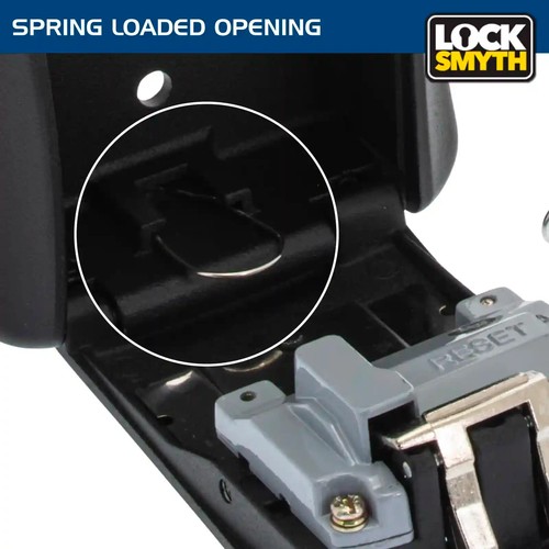 Extra Large Wall Mounted Outdoor Spare Key Safe 4 Digit Combination Lock Box - Bild 7 von 9