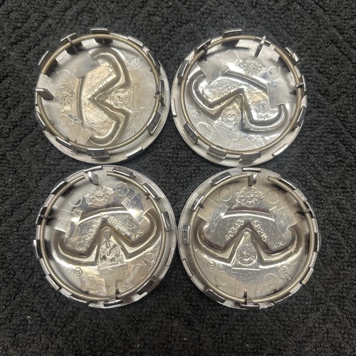 4 Infiniti G35 M35 M45 40343 5P215 OEM Center Wheel Hub Cap Rim Cover CHROME 4PC - Picture 2 of 7