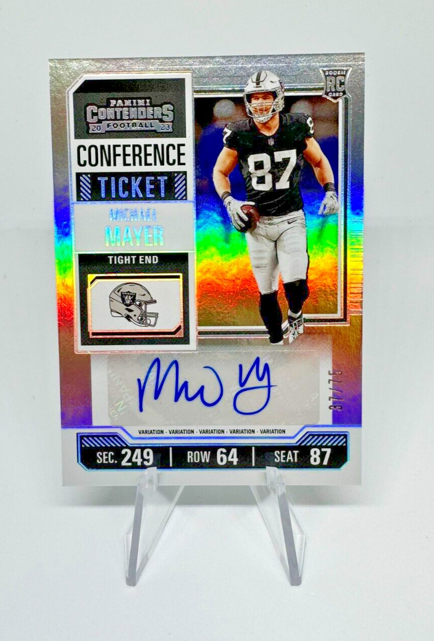 2023 Contenders Michael Mayer Rookie Variation Conference Ticket Auto /75