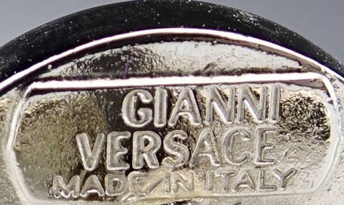 Gianni Versace Medusa Circle Cufflinks Round Shape Silver color Men's Jewelry - Picture 10 of 10