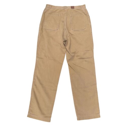 Lauren Ralph Lauren Womens Size 8 Brown Straight Leg Pants Mid Rise Cotton NEW - Picture 2 of 7