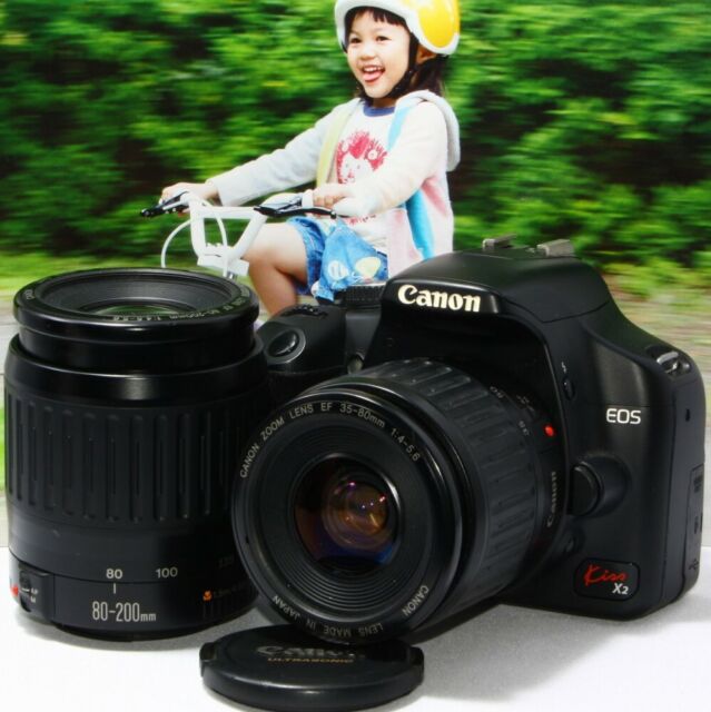 Canon EOS Rebel Xsi / 450d / Kiss X2 12.2MP 35-80/80-200mm Objektiv [ EXC [981 Canon EOS Rebel Xsi / 450d / Kiss X2 12.2MP 35-80/80-200mm Objektiv [ EXC [981