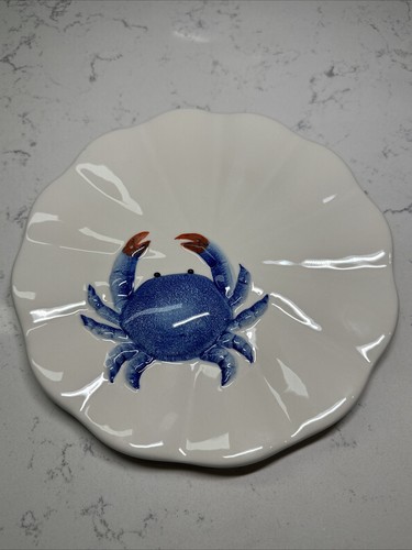 Menge 4 ~ rote Hummer & blaue Krabbe Salat/Dessert Teller super süß! Siehe Bilder! - Bild 6 von 9
