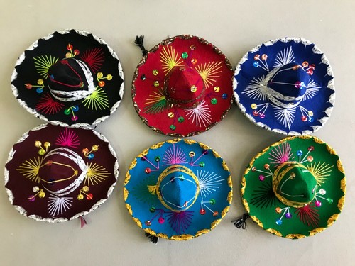 SET OF 100 MEXICAN MINI CHARRO HATS,PARTY FAVORS,DECORATIONS,SOMBRERO,MARIACHI - Picture 6 of 6