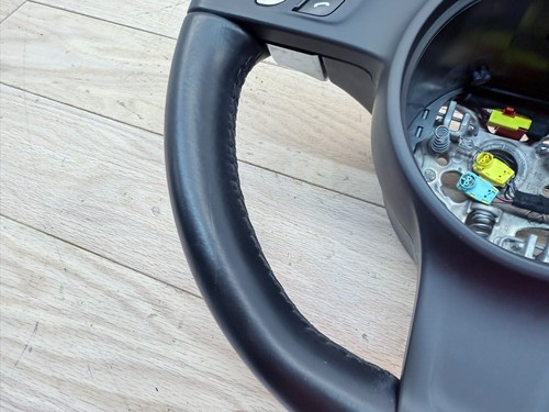 2015 Porsche Cayman 981 OEM PDK BLACK LEATHER Multifunction Steering Wheel #0441 - Picture 3 of 13