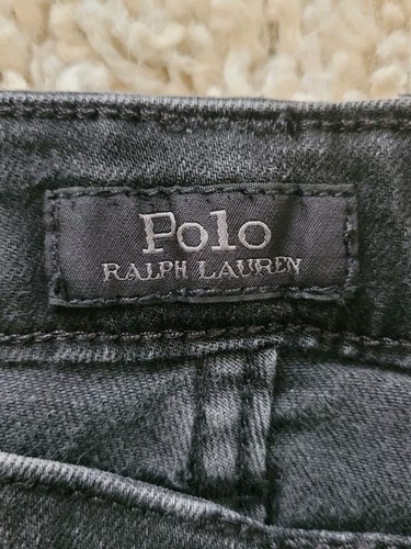Lot 2 POLO Ralph Lauren Distressed Slim Jeans Wahed Blue & Black Straight Sz 8 - Picture 17 of 18