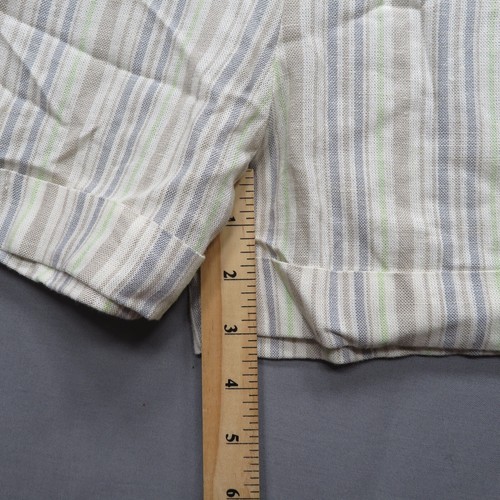 Art Class Girls XL Rayon Linen Drawstring High Rise Cuffed Striped Summer Short - Picture 7 of 9