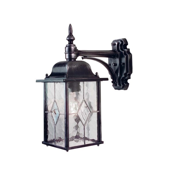 Wandleuchte AußEnlampe AußEnwandleuchte Laterne Metall Glas 1 Flammig IP23 Hof-image