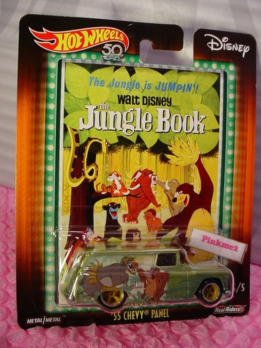 DISNEY Jungle Book '55 CHEVY PANEL☆green;real riders☆2018 Hot Wheels POP CULTURE - Picture 1 of 4