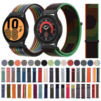 NYLON Loop Armband Für Samsung Galaxy Watch 6 Classic 5 Pro 4 40-47mm/3 41 45mm