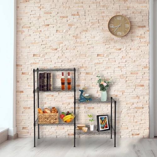 5 Layers Wire Shelves Unit Adjustable Metal Shelf Rack Kitchen Storage Organizer - Picture 12 of 12