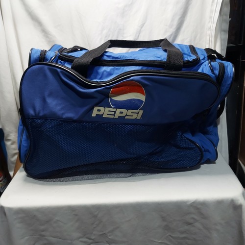 Bolso deportivo de lona Pepsi vintage gimnasio viaje lona compartimentos grandes múltiples - Imagen 7 de 9