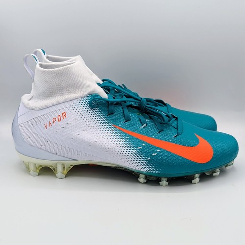 Nike Vapor Untouchable Pro 3 Football Cleats Mens Size 13.5 AO3021-103 Miami  - Picture 2 of 7