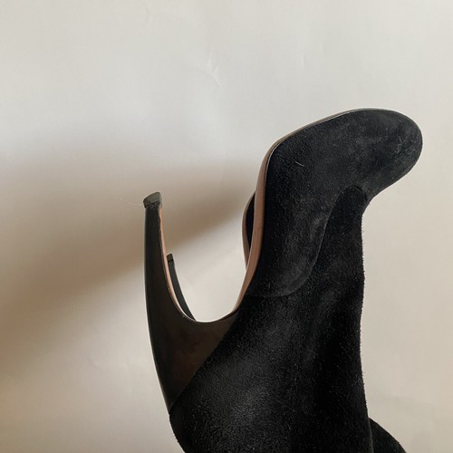 Botas altas hasta el muslo ALAIA gamuza negra EUR 39 U.K. 6 - Imagen 6 de 8