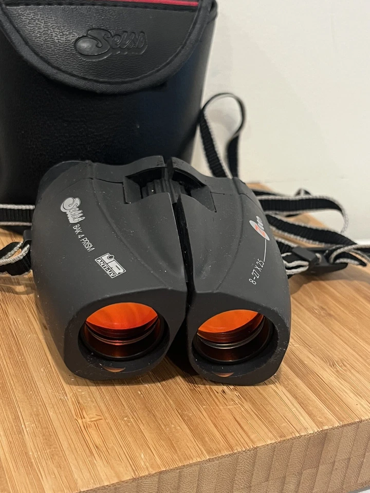 Sharper Image Zoom Compact Sports Binoculars BAK 4 Prism 8-27x25 Manual Focus - Image 4 of 4