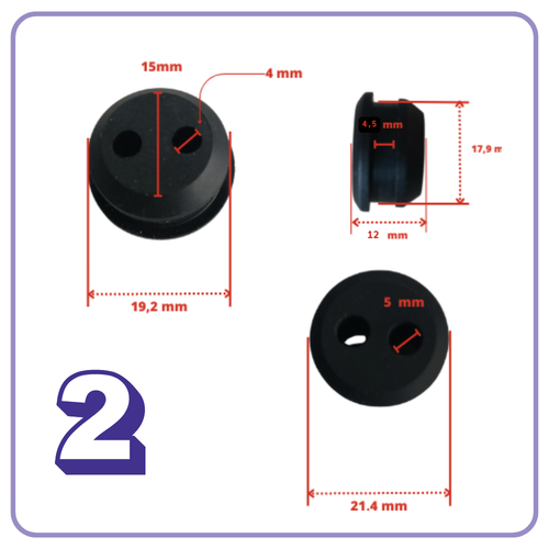 gommino serbatoio per decespugliatore motosega guarnizione tubi benzina ricambi - Imagen 12 de 17
