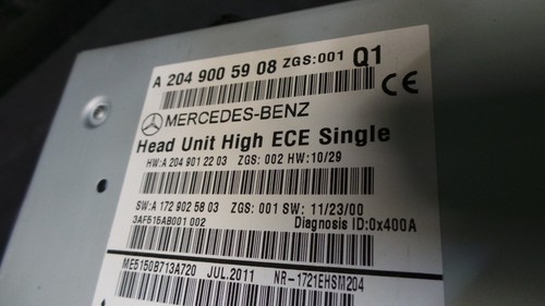 P82-8 * Mercedes-Benz W204 C-Klasse Head Unit Comand Navi Radio - A2049005908 - Bild 5 von 6